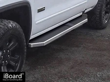 APS Premium 6" Polished Side Steps Fit 07-18 Silverado Sierra Double Cab