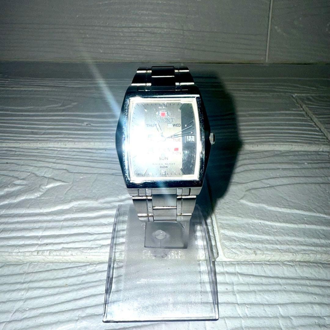 Rare ORIENT Three Star Square Automatic Watch Wor… - image 2