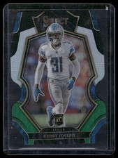 2022 Panini Select #135 Kerby Joseph Black and Green Prizms Die Cut