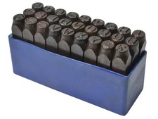 Image of Faithfull Letter Punch Set 2mm, 3mm, 4mm, 5mm, 6mm, 8mm, 10mm, 12mm | Full Set