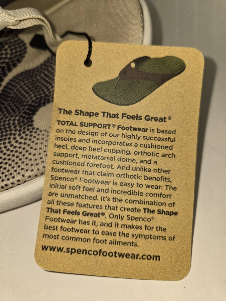 NUEVO SIN CAJA SPENCO Victoria Sandalia Sandshell Ortopédica Espuma con Memoria Soporte para Arco talla 8  Foto 2 de 4