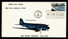 DR WHO 1985 FDC CHINA CLIPPER FLIGHT ANIV COIN 4 HAND COLORED CACHET M77516