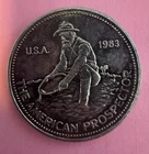 Engelhard American Prospector 1983 1 oz .999 Fine Silver Round Bullion