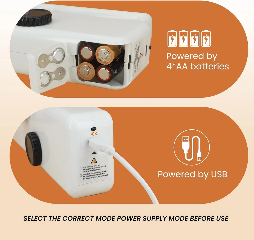 Máquina de Coser Mini Portátil Eléctrica, 2 Velocidades y Costura Rápida, Compac - Imagen 4 de 4