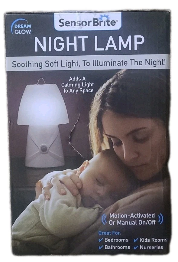SensorBrite Dream Glow Color Changing LED Night Lamp w/Motion Sensor And Dimmer - Image 2 of 4