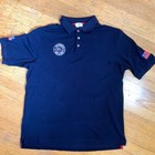 Red Size Xl Cotton Pique Equestrian Hermes Sellier Men's Polo Piqures Navy