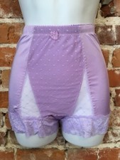 Rhonda Shear Lavender Mesh Dot Pin-Up Retro High Waist Panties New