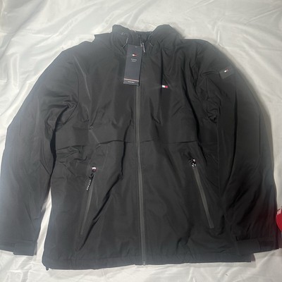 Tommy Hilfiger Women s  Black Coat With Hood L