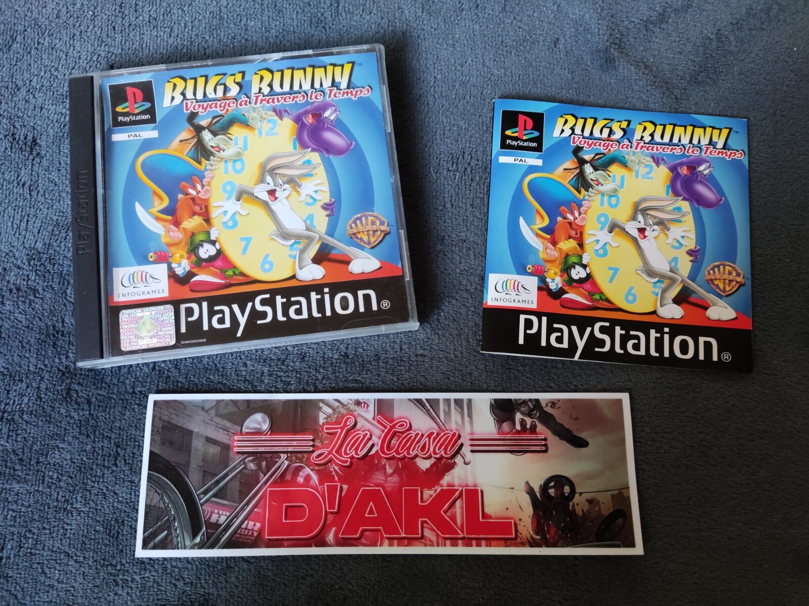Bugs Bunny Voyage à travers le temps sur Playstation 1 - PS1 FR cd TTBE