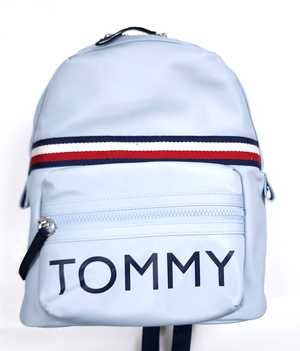 NEW TOMMY HILFIGER PALE BLUE,GRAY NYLON NAVY,WHITE,RED  display picture 3