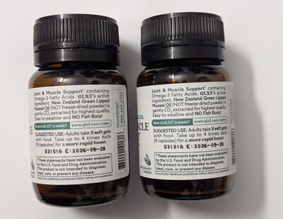 2 Pack - Green Lipped Mussel Oil - Haka Life GLX3 BETTER than Fish