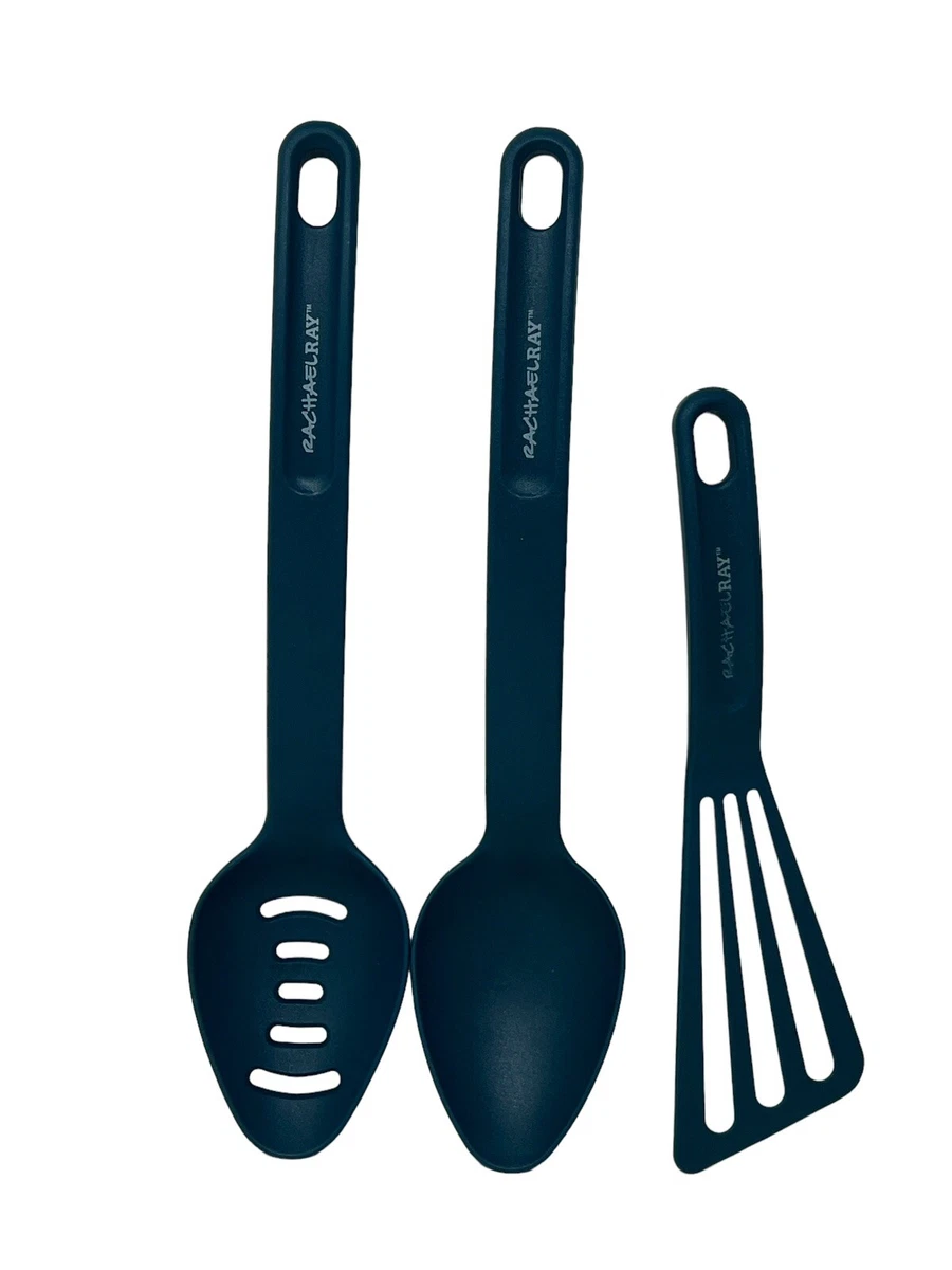 Rachael Ray Utensil Kitchen Cooking Tools Set Of 3 Spoons Slotted