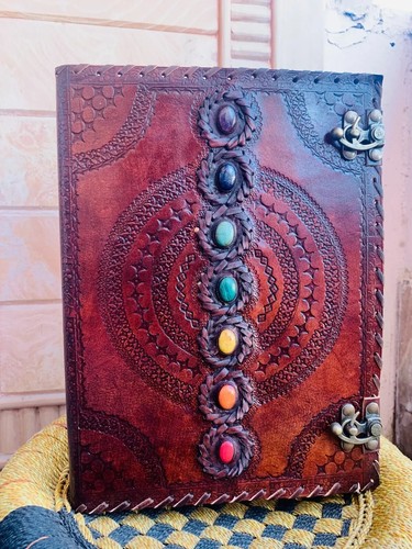 Refined Leather Ring Binder Binder Cover Notebook Office Folder Seven Stone
