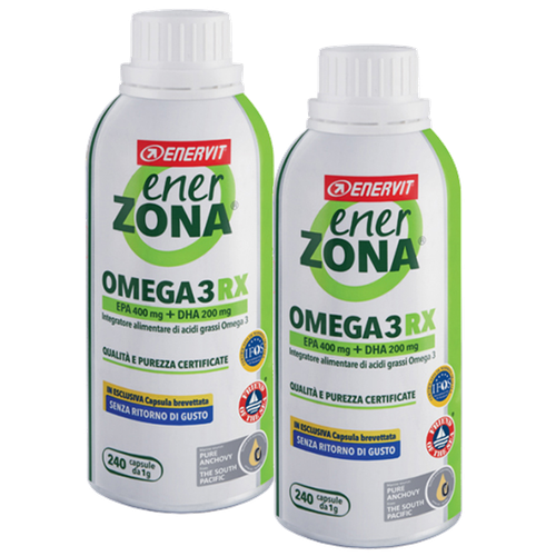 Enervit Enerzona Omega 3 RX 240 X 2 480 Capsule 1 GR Senza Ritorno di Gusto  | eBay