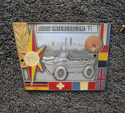 ADAC VOLKSWAGEN SWIM SCHWIMMWAGEN KDF VW VINTAGE CAR BADGE CLASSIC ACCESSORIES