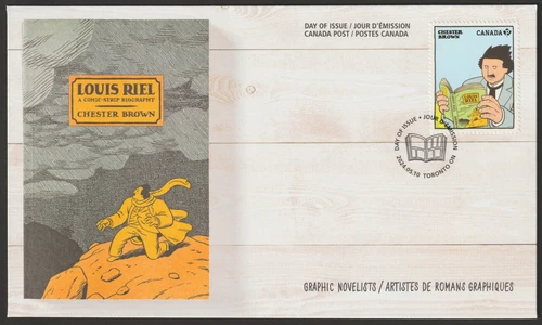 Canada #3446, Graphic Novelists, Chester Brown, First Day Cover, FDC 2024