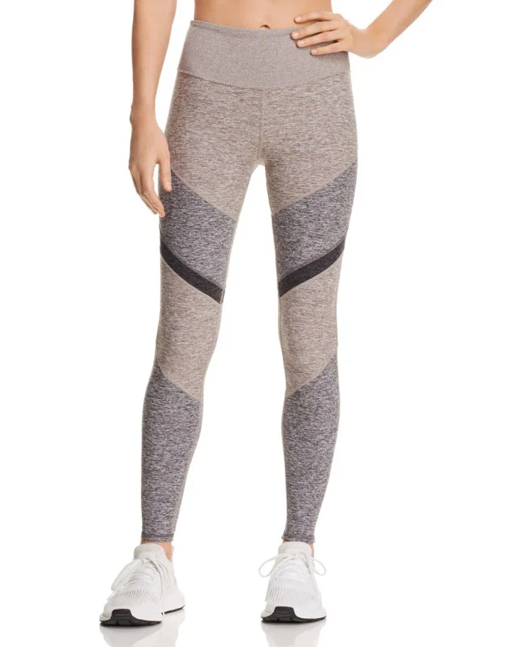 ALO Yoga Women's Sheila High Rise AloSoft Legging Colorblock Beige