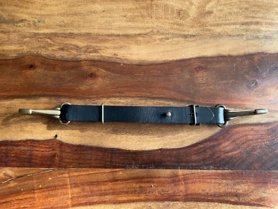 Lanyard Cuir de qualité Marron / Brown quality leather lanyard - Photo 1/4