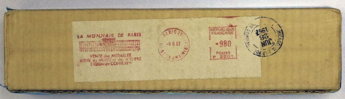 チクワ MONNAIE DE PARIS  1/4オンス その1 France 1967 Monnaie de Paris Fleurs De Coins Paris Mint 8