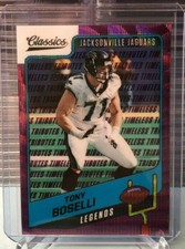 2021 Panini Classics Timeless Tributes TONY BOSELLI PURPLE #45/50 Jaguars Legend
