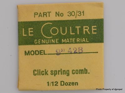Jaeger LeCoultre Click Spring Comb Cal.428 Part #30/31