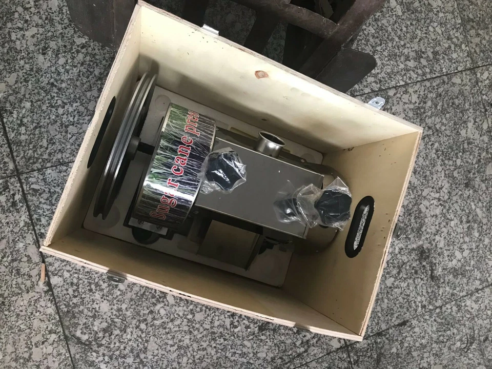 MÁQUINA ESPREMEDOR DE CANA-DE-AÇÚCAR MOINHO EXTRATOR PRENSA, engrenagens de aço inoxidável Manuel U - Imagem 4 de 4