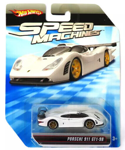 Mini car 1/64 PORSCHE 911 GT1-98 White x Black Hot Wheels Mini car 1/64 PORSCHE 911 GT1-98 White x Black Hot Wheels