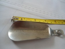 Phillips Patented Spikes Vintage Advertising Shoe Horn, Stoughton, Mass.