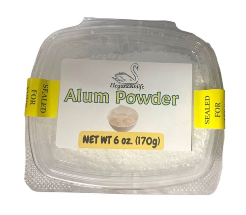 Eleganceinlife Alum Powder Net WT 6 oz (170g)Packed in USA, and Gluten-Free - 第 1/6 張圖片