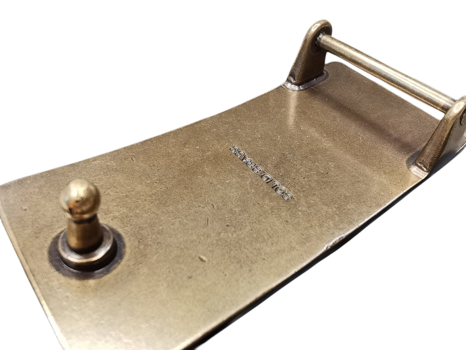 3D solid brass rectangular bird plum blossom belt… - image 6