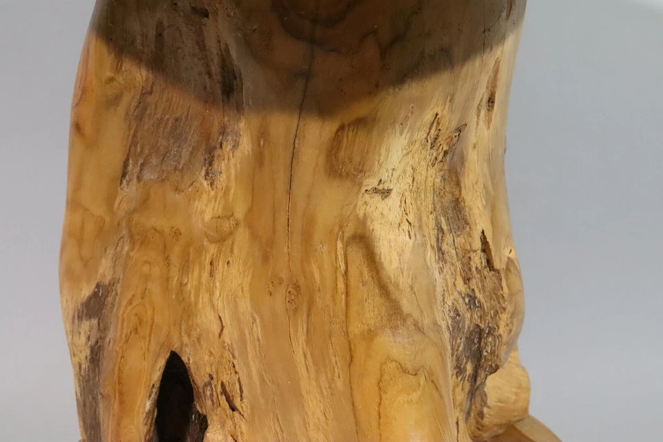 Design Hocker Sitzmöbel Blumenhocker Stuhl Wurzelholz Teakholz Unikat  (RE319) - Bild 4 von 4