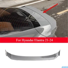 ABS Black Style Rear Spoiler Tail Trunk Lip Wing Bar For Hyundai Elantra 21-24