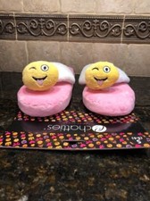 NEW CHATTIES LADIES' FLIP FLOP EMOJI SLIPPERS - SIZE S 5-6 