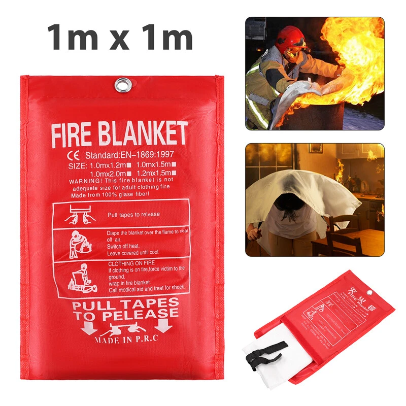 2PACK FIRE BLANKET Fiberglass Emergency Home Office Retardant Prepared 39''x39'' - Image 2 of 4