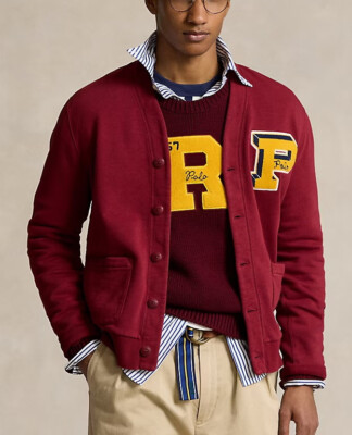 Polo Ralph Lauren Men's Varsity-Inspired Letterman Cardigan - L | eBay
