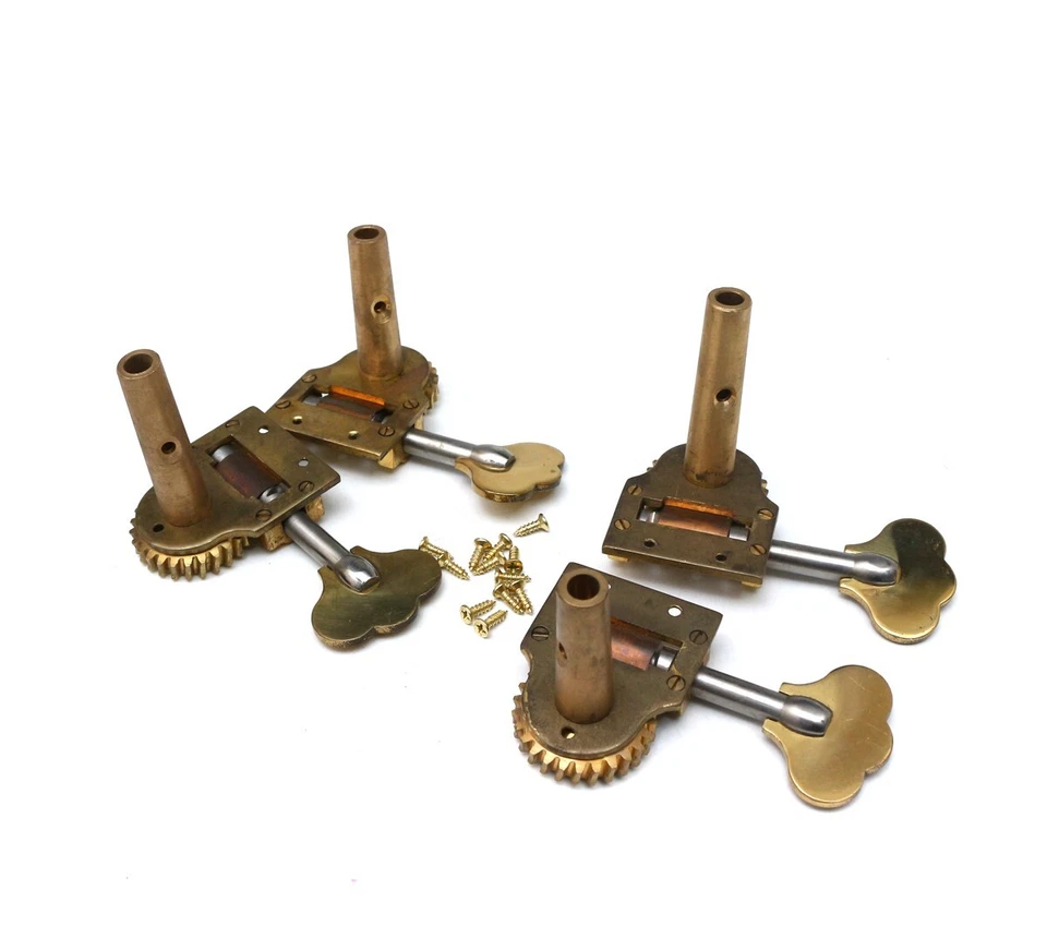 Upright  Bass Peg Metal Body 3/4 4/4 Big wheel String Winder Adjuster Tuning - Image 3 of 4