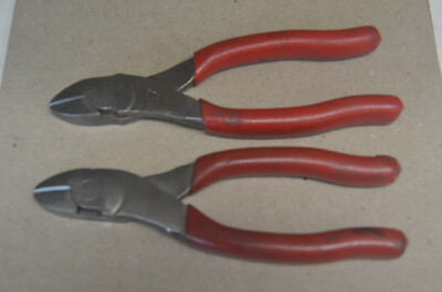 (Lot of 2) Snap-on Diagonal Soft Grip Cutter Snip Pliers  86CF- 6''      (6-B)