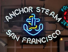 Anchor Steam Beer San Francisco Neon Light Lamp Sign Bar Wall Decor 20"x16" 