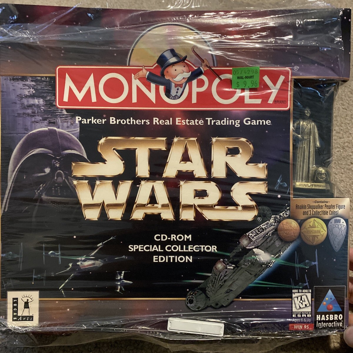 Star Wars Monopoly CD-ROM Special Collector Edition Universe Coins