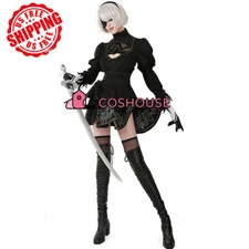 Women's No.2 Type B Cosplay Costume Leotard Skirt with Hairband and Leggings 