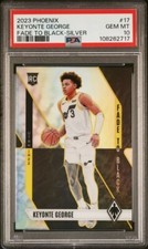 2023 Phoenix Keyonte George PSA 10 GEM Fade to Black SILVER Prizm ROOKIE RC #17