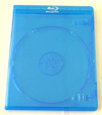 100 12MM NEW TOP QUALITY SINGLE BLU-RAY CASE W/PRINTED BLU-RAY LOGO BL8-12mm