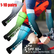 1-10 Pairs Cooling Arm Sleeves Cover UV Sun Protection Outdoor Basketball Sport