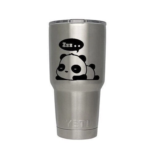 Cute Sleeping Panda Decal Sticker for Macbook Laptop Cup Mug Tumbler Wall Car - Image 4 of 4