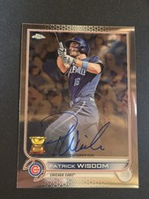 2022 Topps Chrome Chrome Veteran Auto Patrick Wisdom #CVA-PW Auto