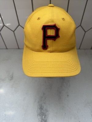 Pittsburgh Pirates Yellow Adjustable Baseball Cap MLB Hat New 100% Wool Grossman