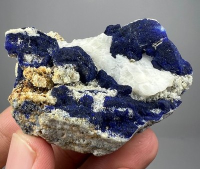 46 GM Lazurite Combined Unknown & Pyrite Crystals Specimen From Afghanistan