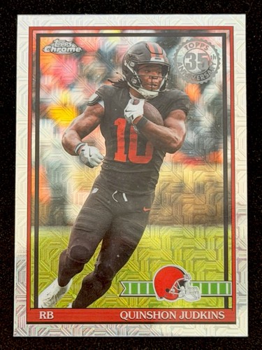 2026 Topps Chrome Flagship Quinshon Judkins X-Fractor #91TC-25 Browns