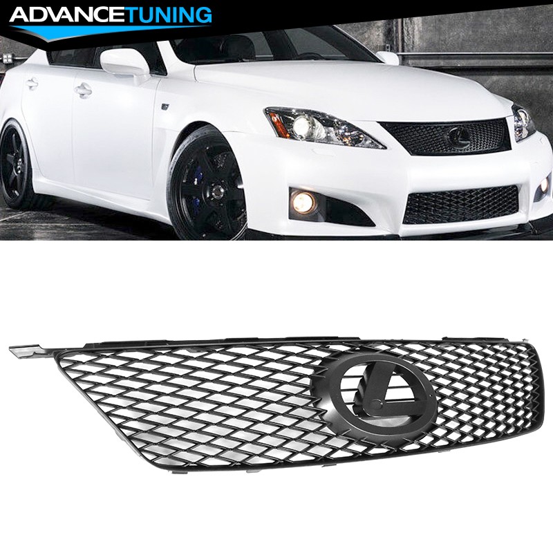Fits 06-08 Lexus IS250 IS350 IS-F Style Front Bumper Hood Mesh Grille Black