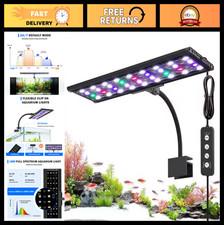 Adjustable Clip-On Aquarium Light with Timer Brightness, IP68 Waterproof, Fits